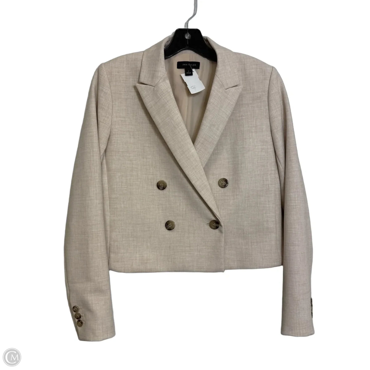 Blazer By Ann Taylor In Beige, Size: 0