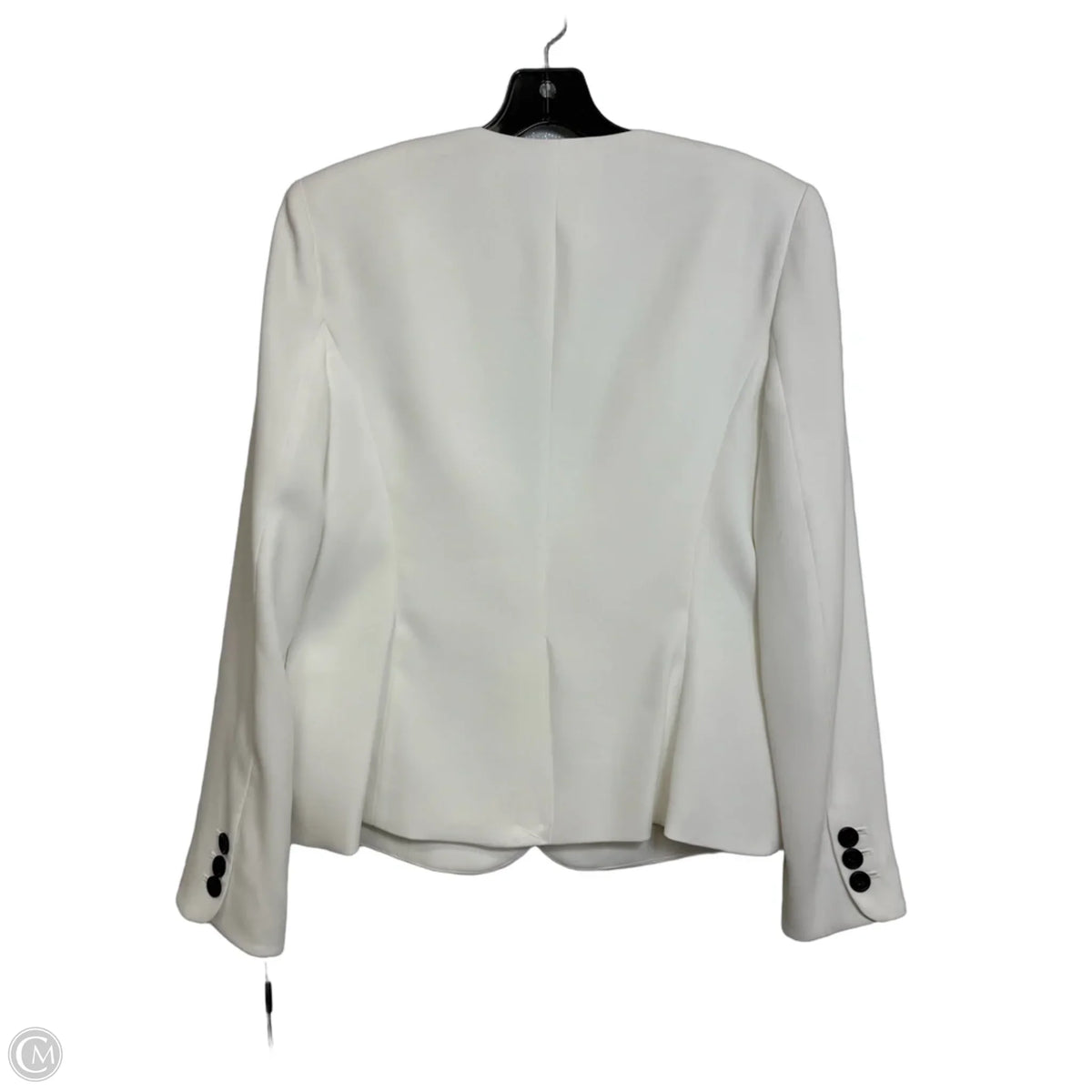 Blazer Designer By Karl Lagerfeld In White, Size: 10