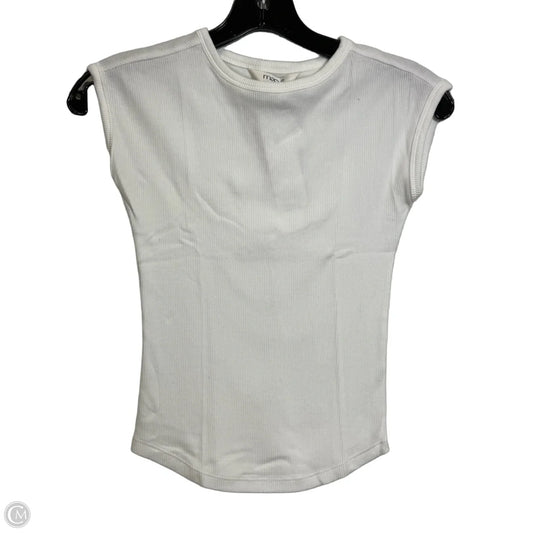 Top Short Sleeve Basic By Maeve In White, Size: Xxs