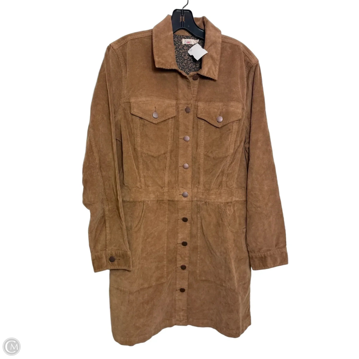 Dress Casual Midi By Faherty In Brown, Size: 16