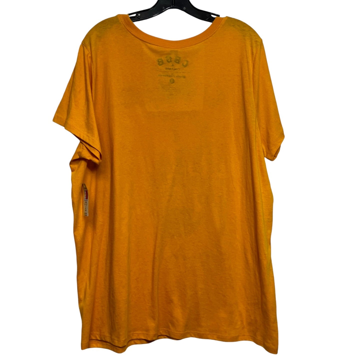 Top Short Sleeve By Clothes Mentor In Gold, Size: 2x