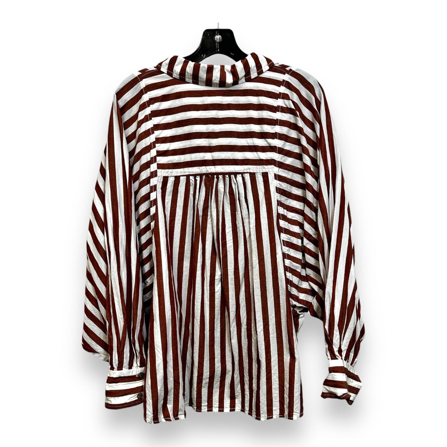 Blouse Long Sleeve By Pilcro In Striped, Size: Xl