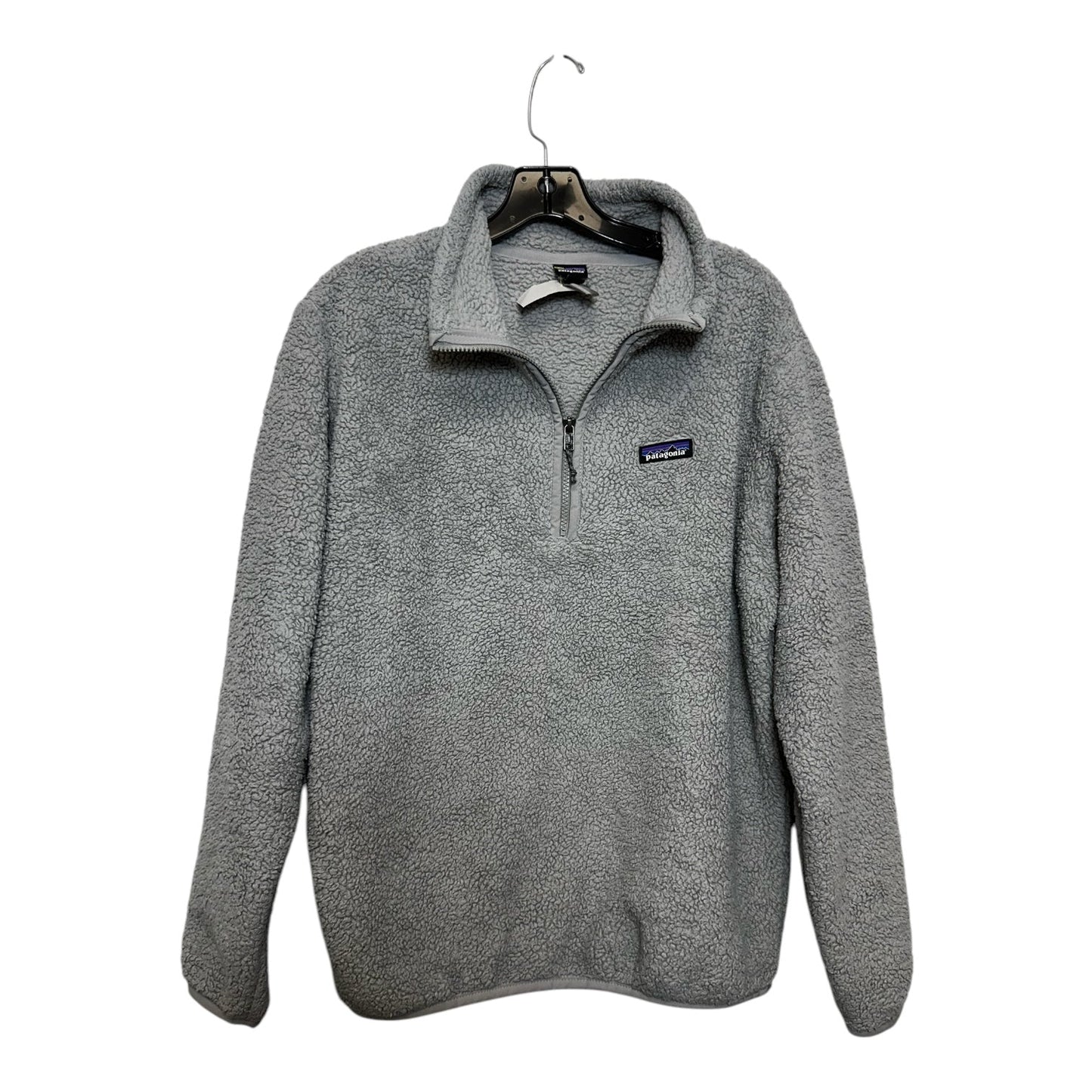 Athletic Jacket By Patagonia In Grey, Size: L