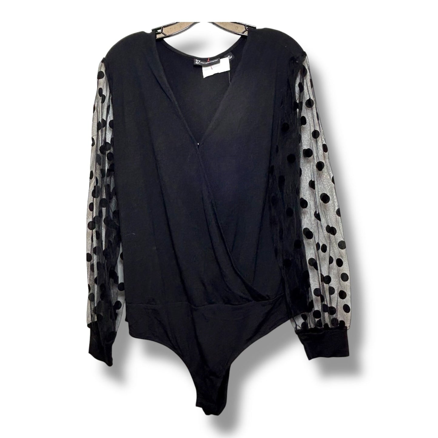 Top Long Sleeve By New York And Co In Black, Size: Xl