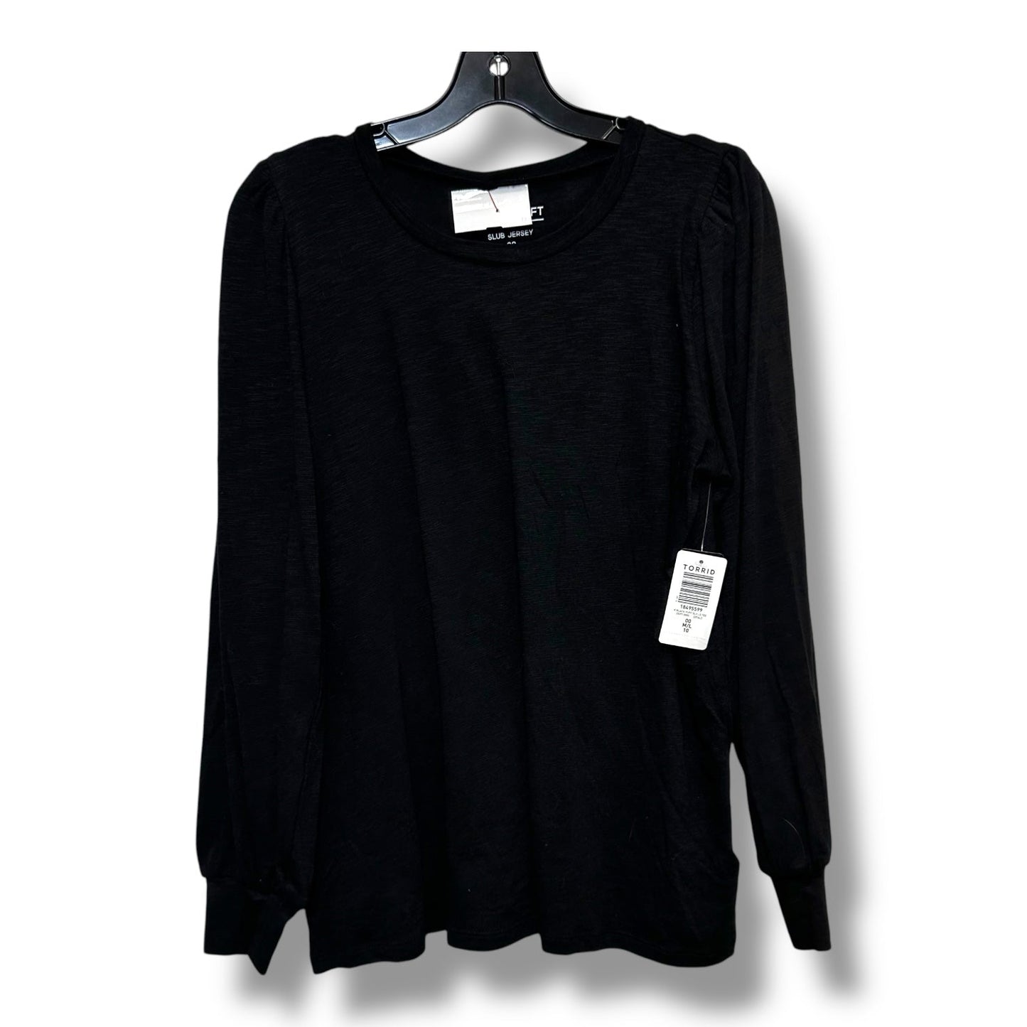 Top Long Sleeve By Torrid In Black, Size: M