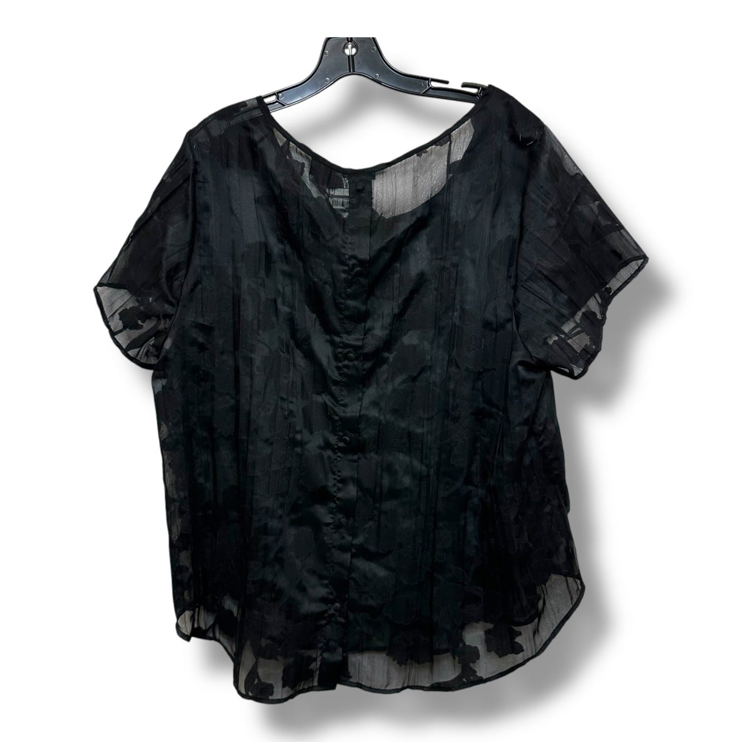 Top Short Sleeve By Torrid In Black, Size: L