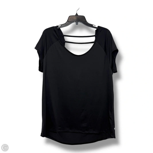 Athletic Top Short Sleeve By Champion In Black, Size: Xl