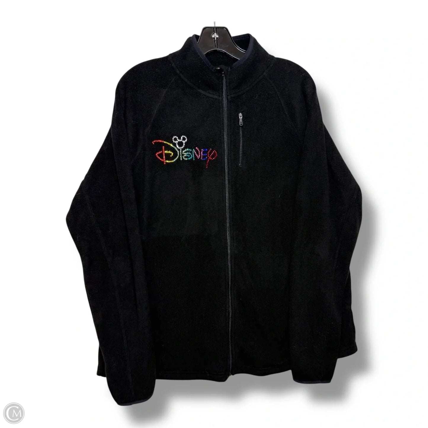 Disney Jacket Fleece By Clothes Mentor In Black, Size: 1x
