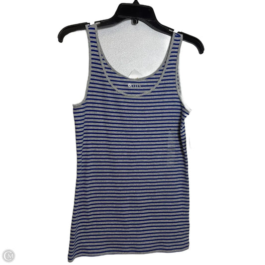 Top Sleeveless By Stylus In Striped Pattern, Size: L