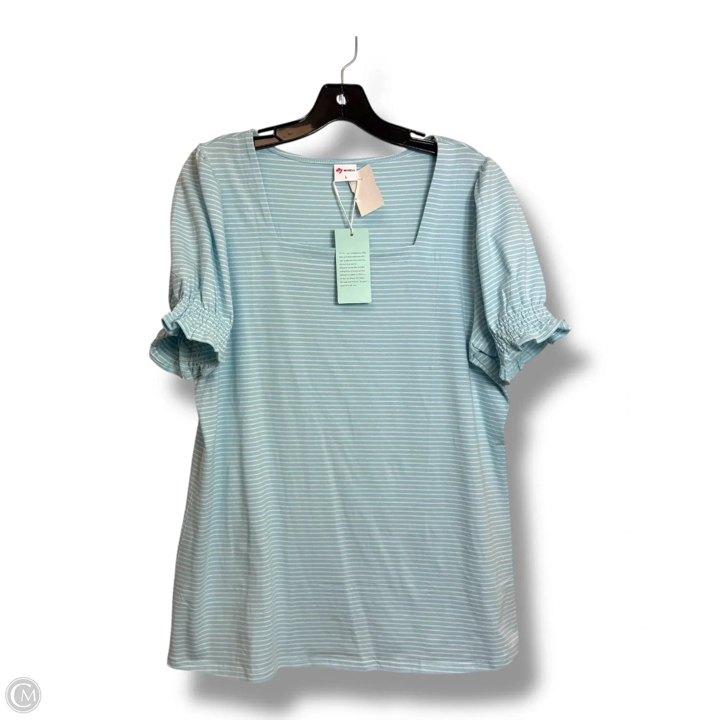 Top Short Sleeve By Clothes Mentor In Striped Pattern, Size: L