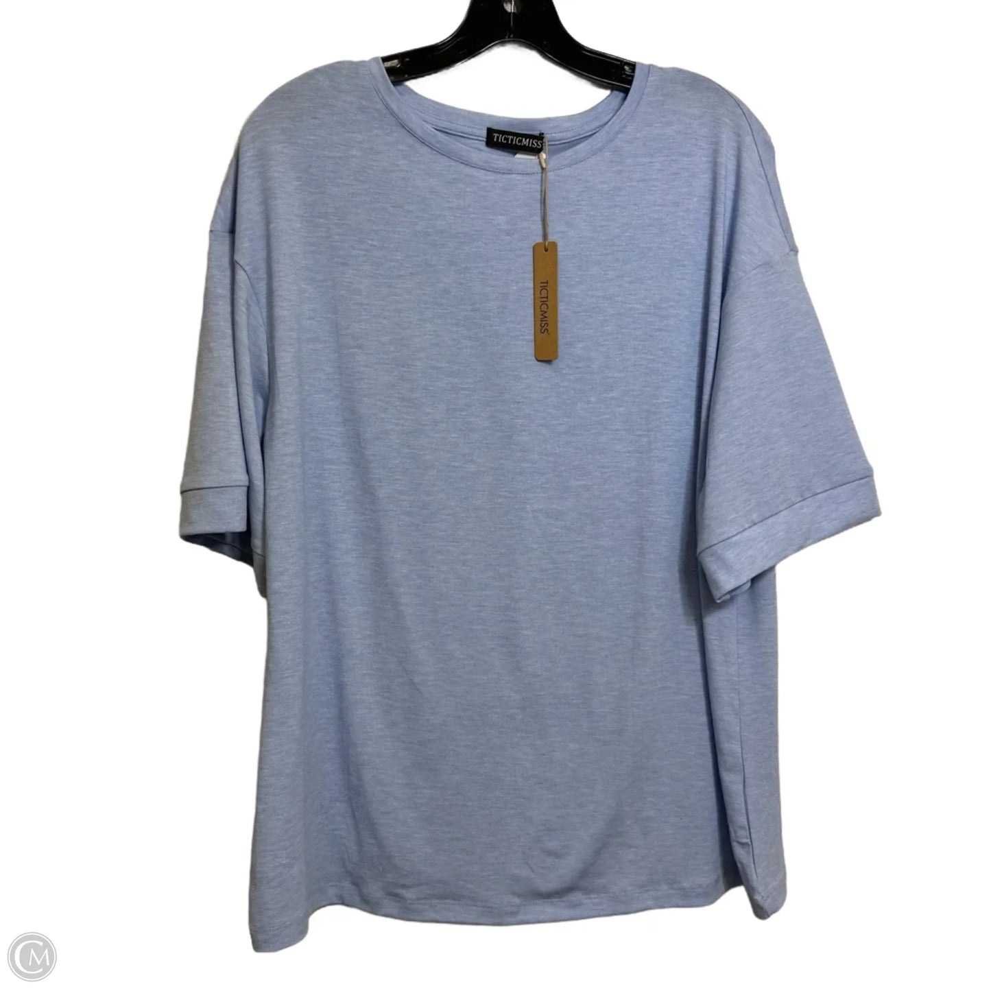 Top Short Sleeve By Clothes Mentor In Blue & Green, Size: L