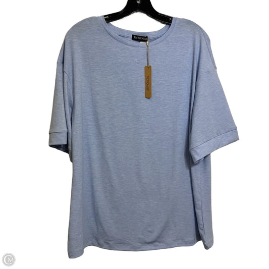 Top Short Sleeve By Clothes Mentor In Blue & Green, Size: L