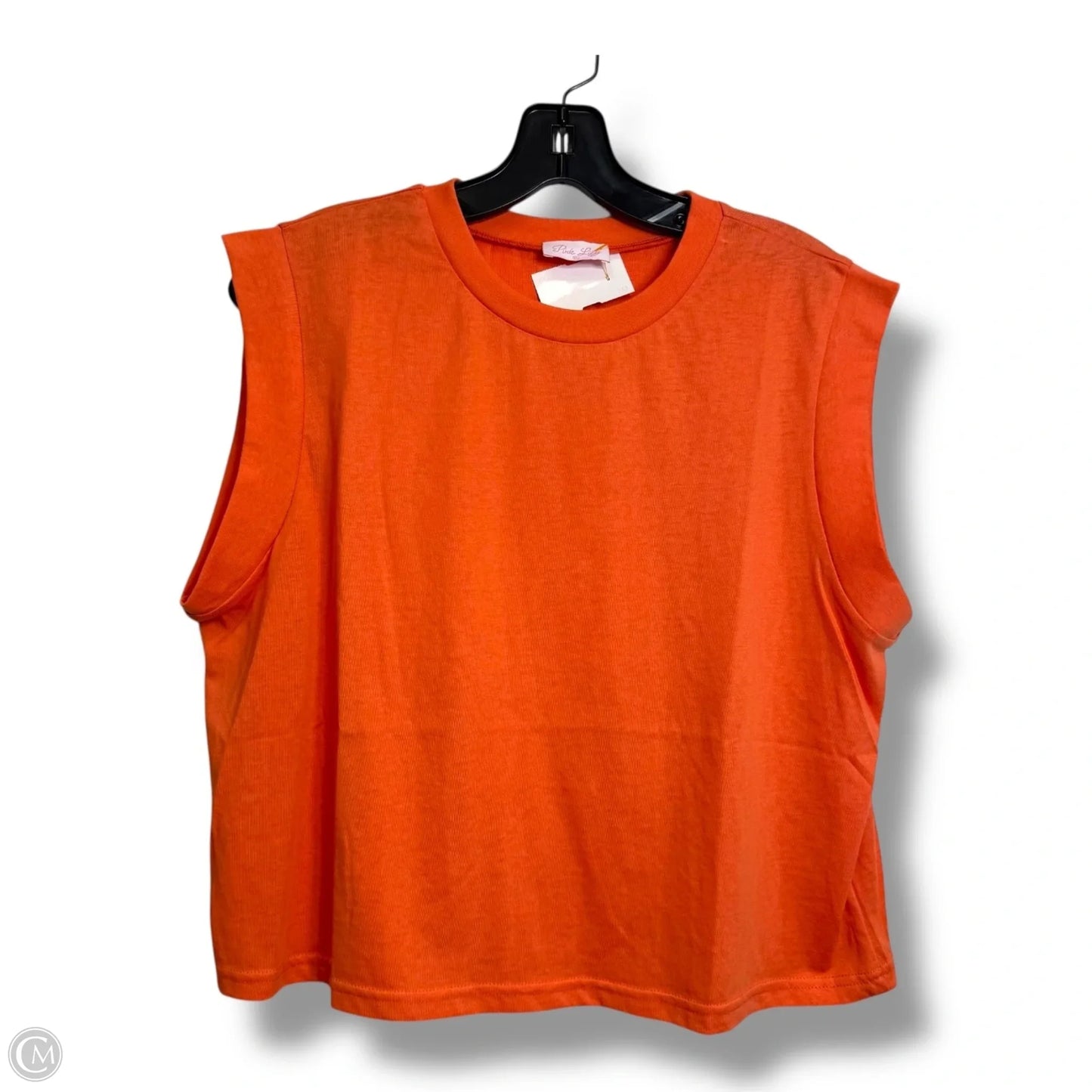 Top Sleeveless By Pink Lily In Orange, Size: Xl