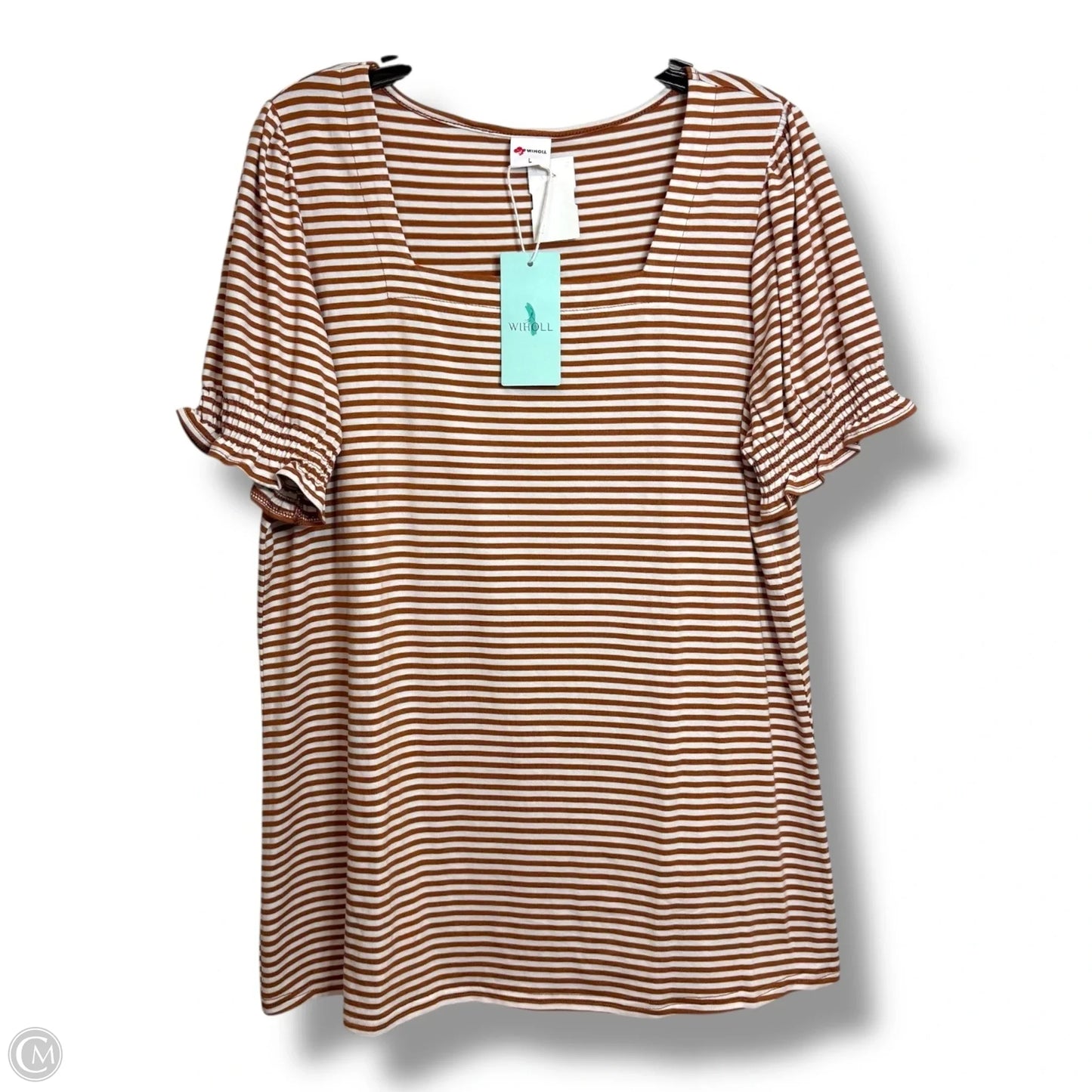 Top Short Sleeve By Clothes Mentor In Striped Pattern, Size: L