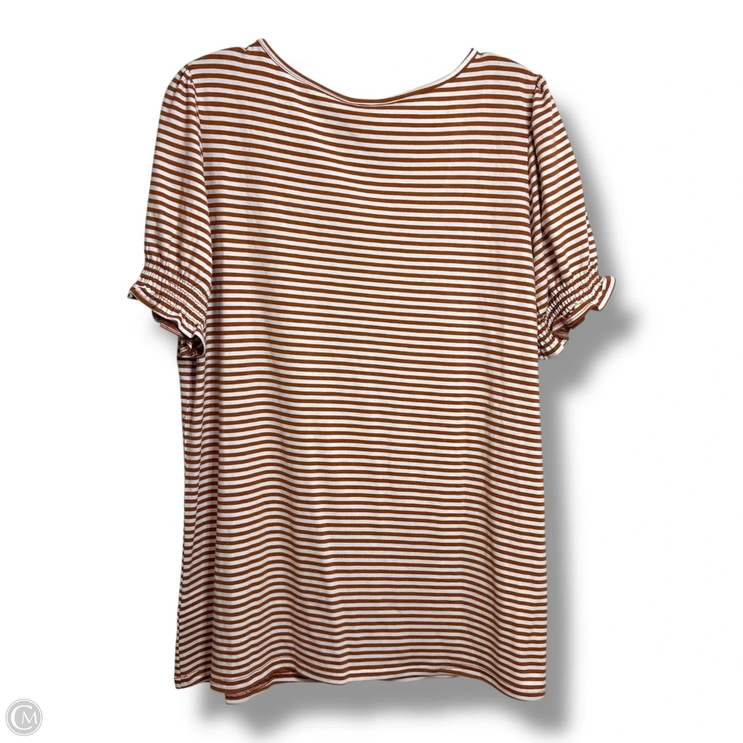 Top Short Sleeve By Clothes Mentor In Striped Pattern, Size: L