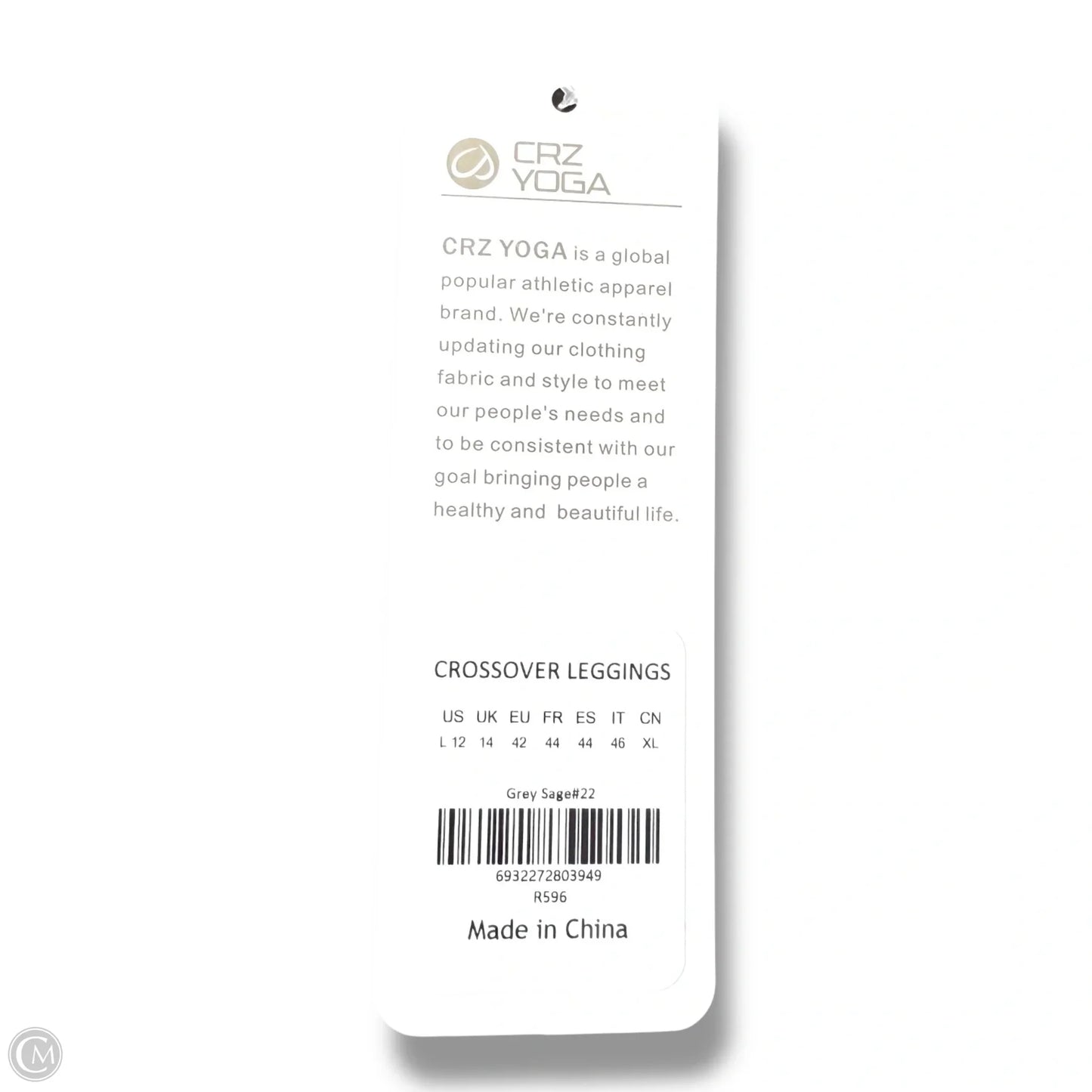 Athletic Pants By CRZ YOGA  In Green, Size: M