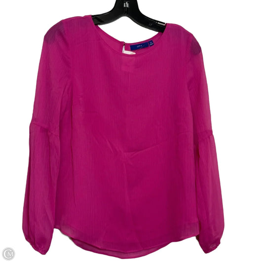 Top Long Sleeve By Apt 9 In Pink, Size: Xs