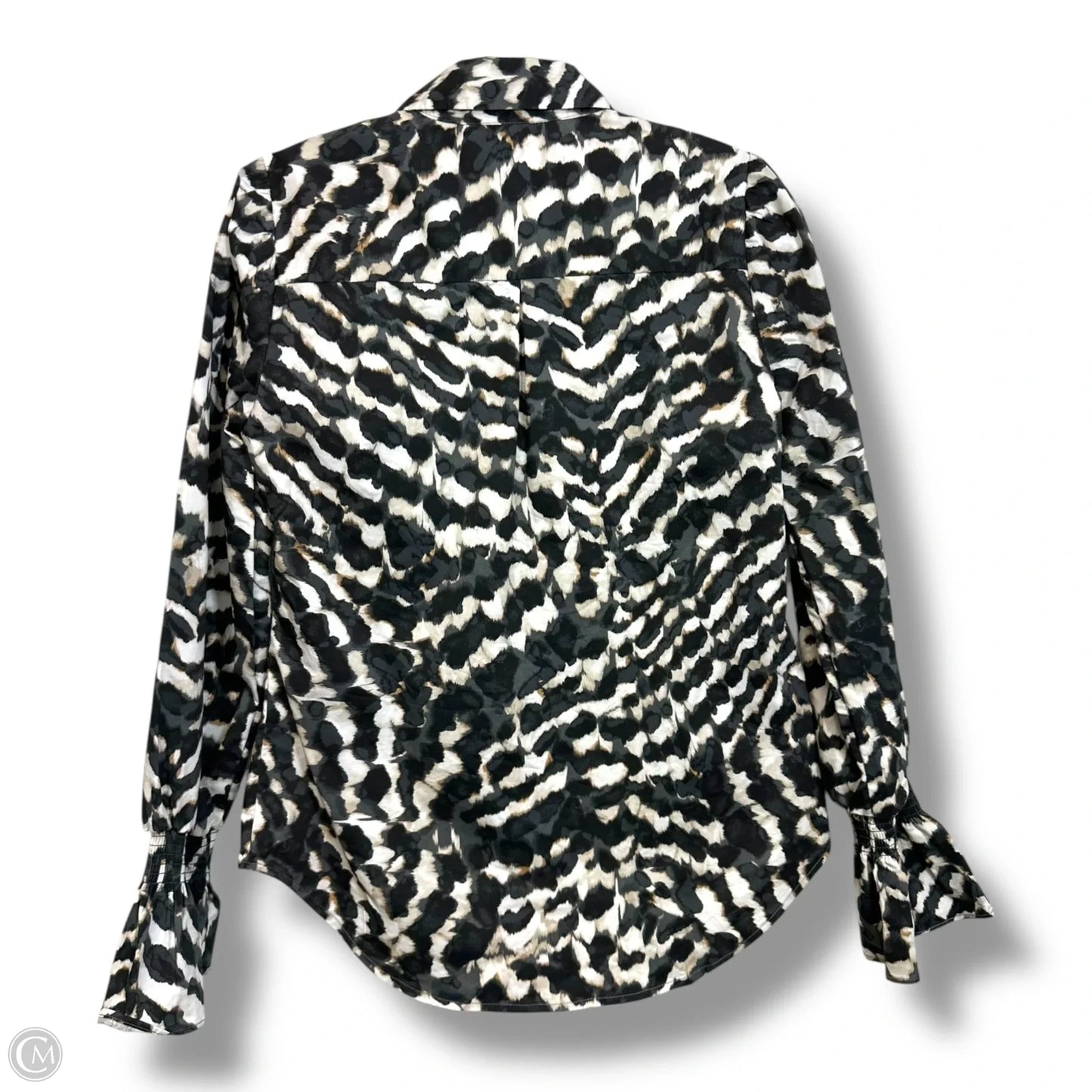Top Long Sleeve By White House Black Market In Black & White, Size: Xs