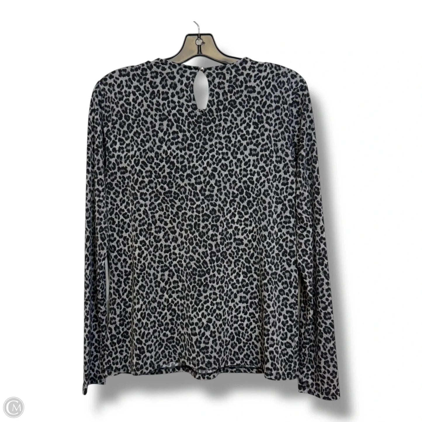 Top Long Sleeve By Michael By Michael Kors In Animal Print, Size: M