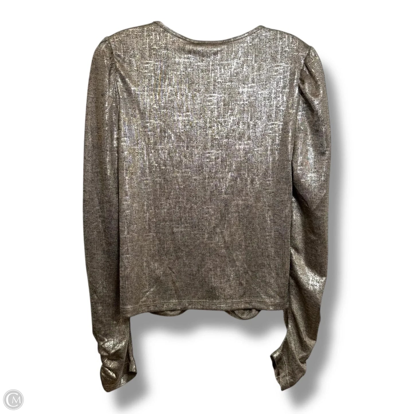 Top Long Sleeve By Rachel Zoe In Gold, Size: L