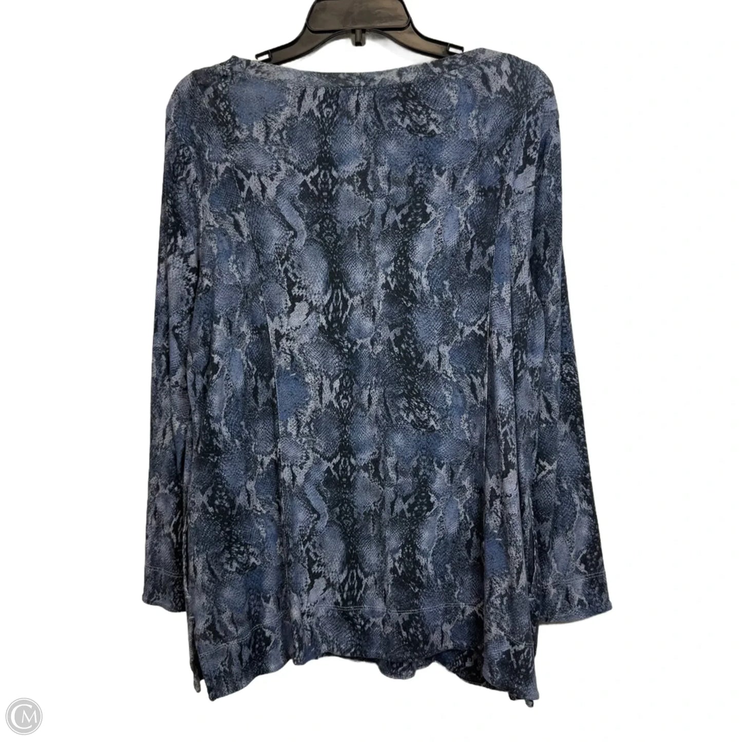 Top Long Sleeve By Chicos In Blue, Size: L