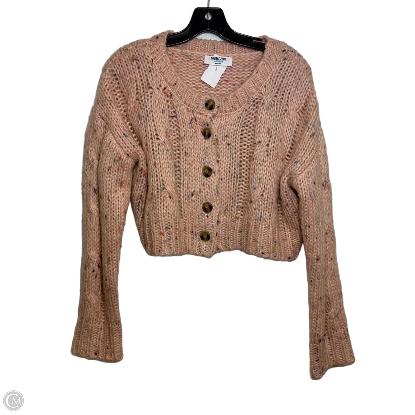 Cardigan By Double Zero In Peach, Size: M