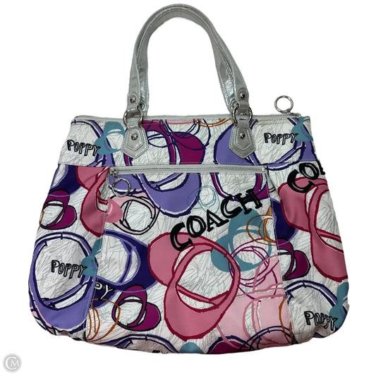 YK2 Poppy Handbag Designer By Coach, Size: Large