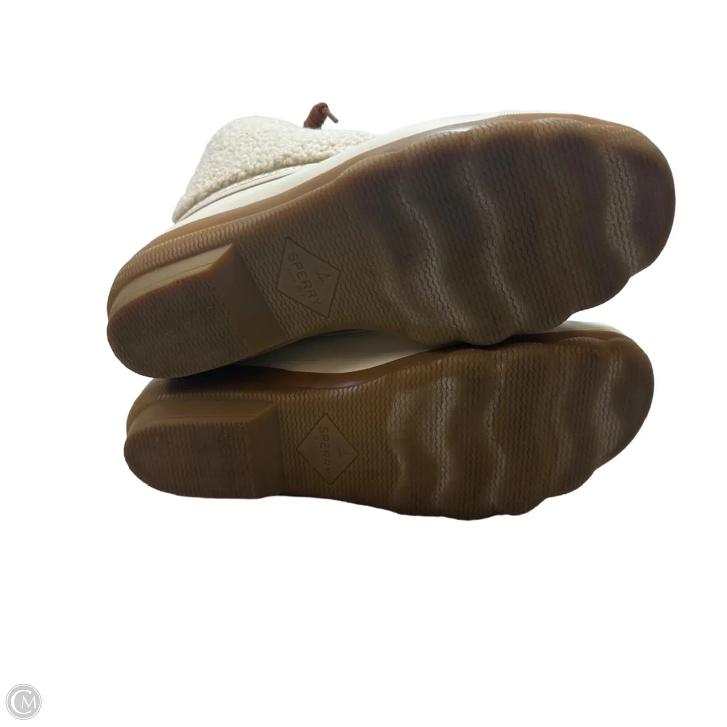 Boots Ankle Flats By Sperry In Cream, Size: 9.5