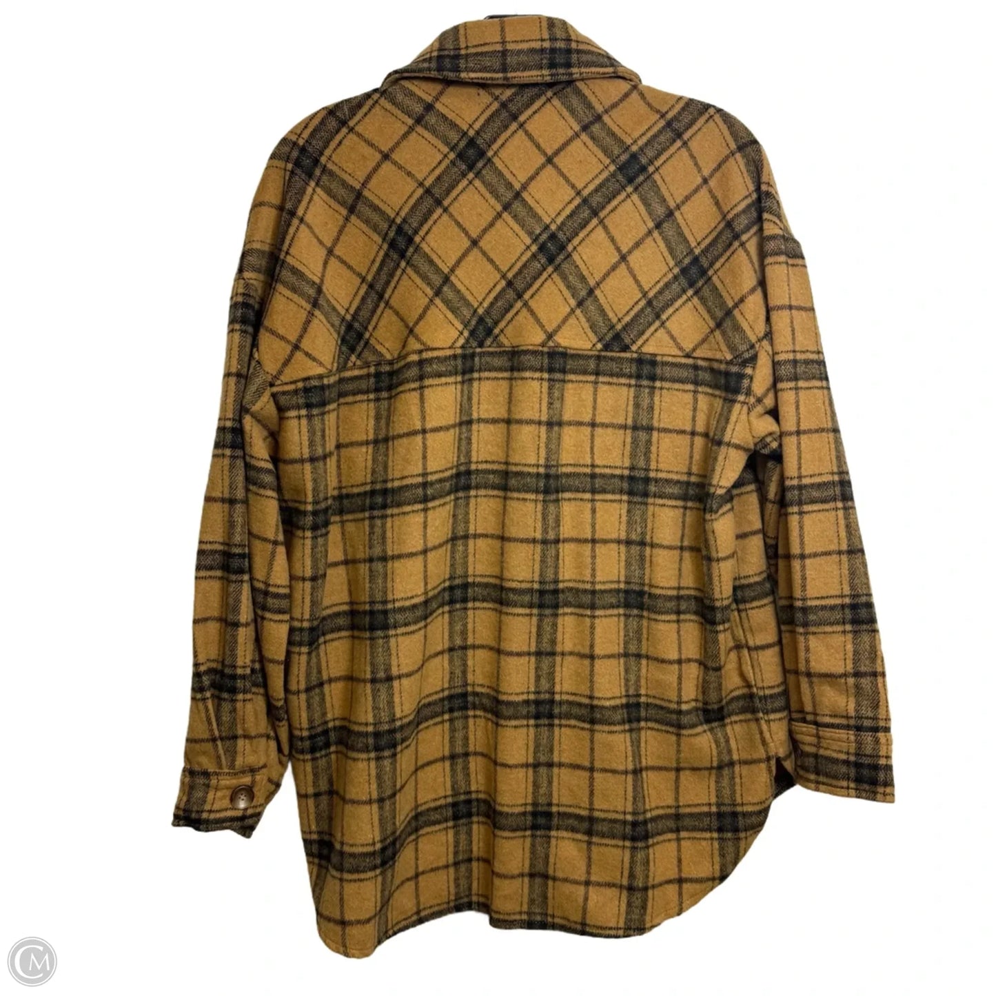 Top Long Sleeve By Timing In Tan, Size: S