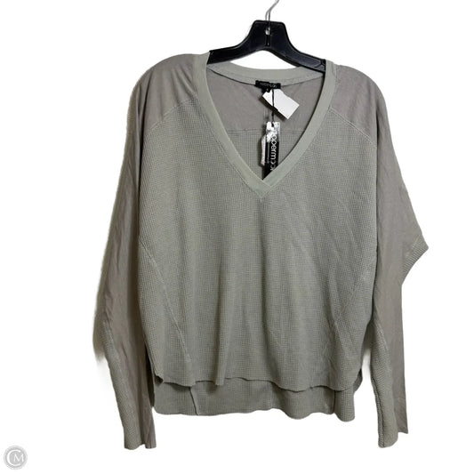 Top Long Sleeve By Clothes Mentor In Grey, Size: S