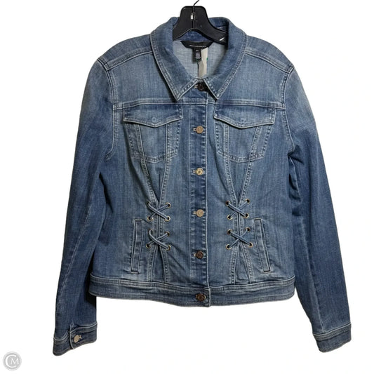 Jacket Denim By White House Black Market In Blue, Size: Xl