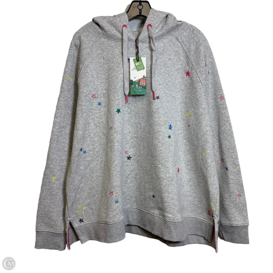 Sweatshirt Hoodie By Joules In Grey, Size: M