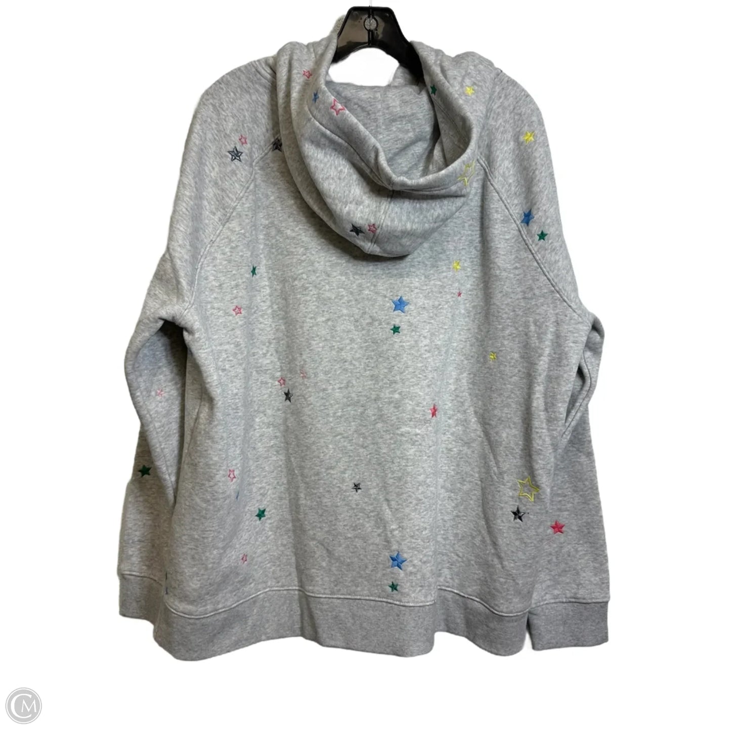 Sweatshirt Hoodie By Joules In Grey, Size: M