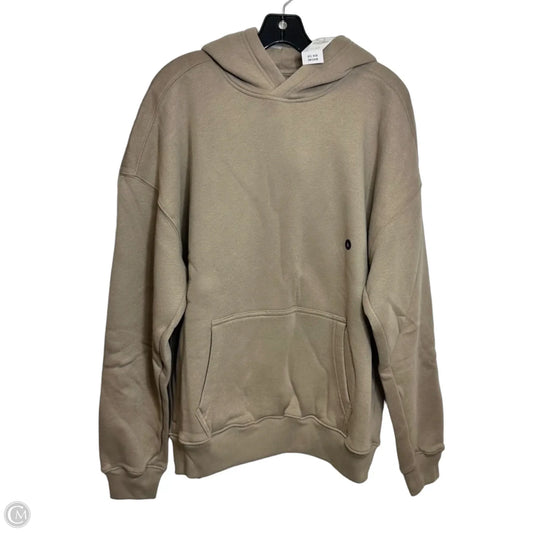 Boxy fit Sweatshirt Hoodie By Hollister In Tan, Size: L