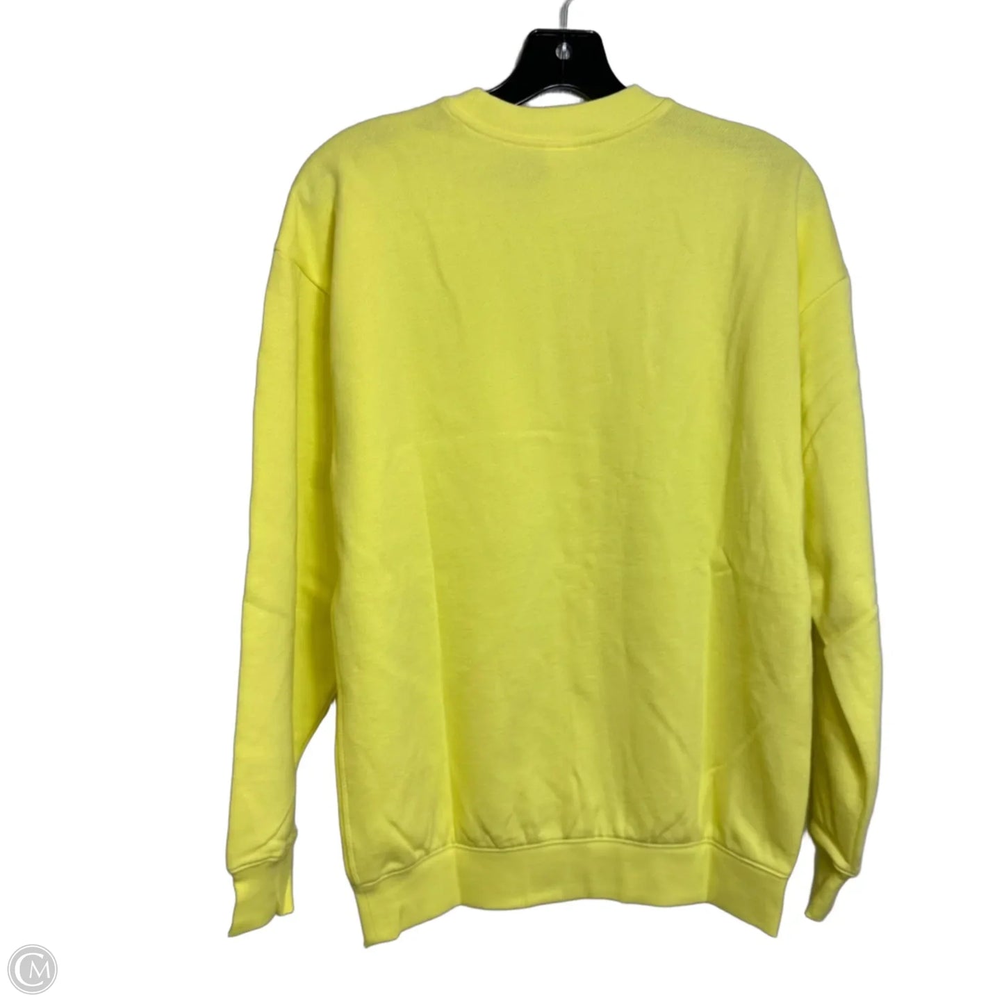 Sweatshirt Collar By Pink In Yellow, Size: Xs