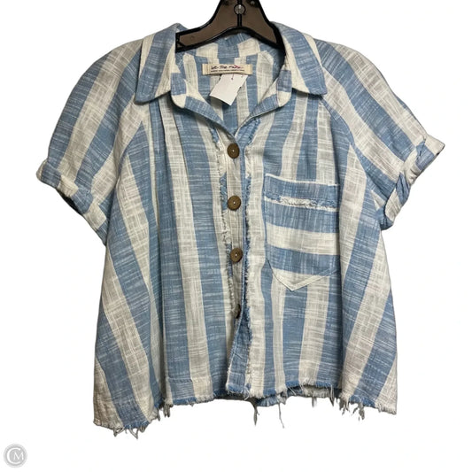 Top Short Sleeve By We The Free In Striped Pattern, Size: M