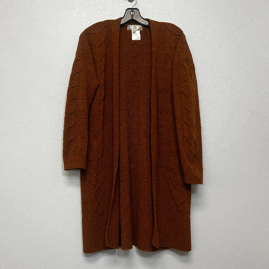 Sweater Cardigan By Pink Rose In Tan, Size: M