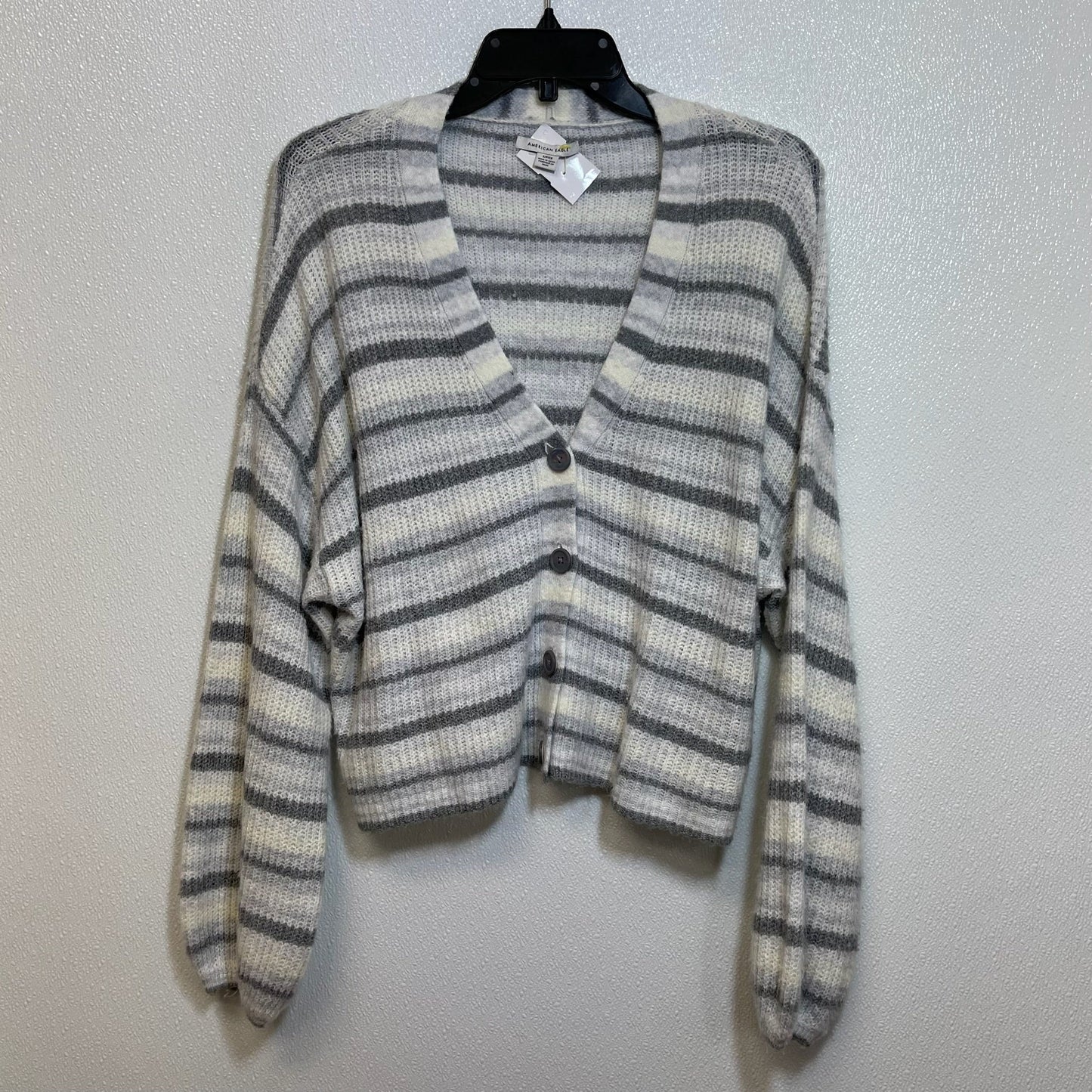 Sweater Cardigan By American Eagle In Grey, Size: S