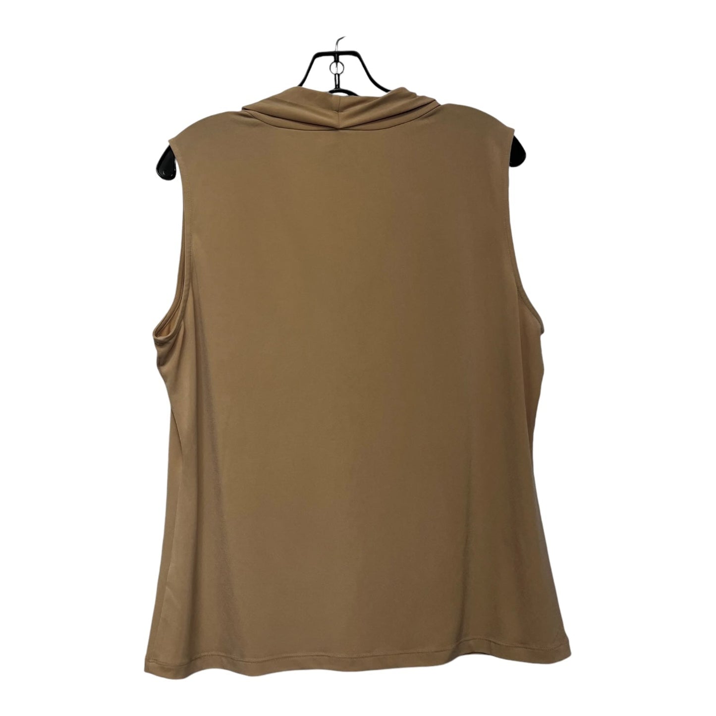 Top Sleeveless By Calvin Klein In Tan, Size: Xl