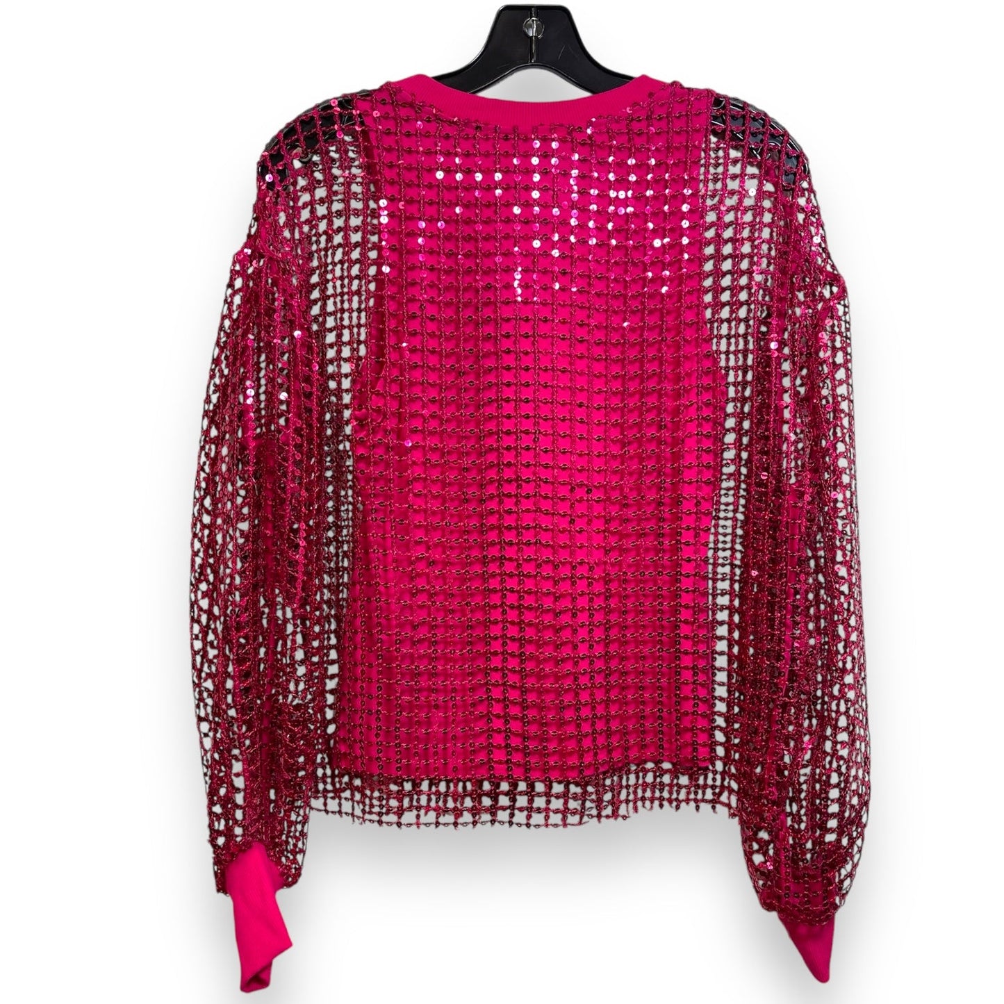 Top Long Sleeve By Pilcro In Hot Pink, Size: Xxs