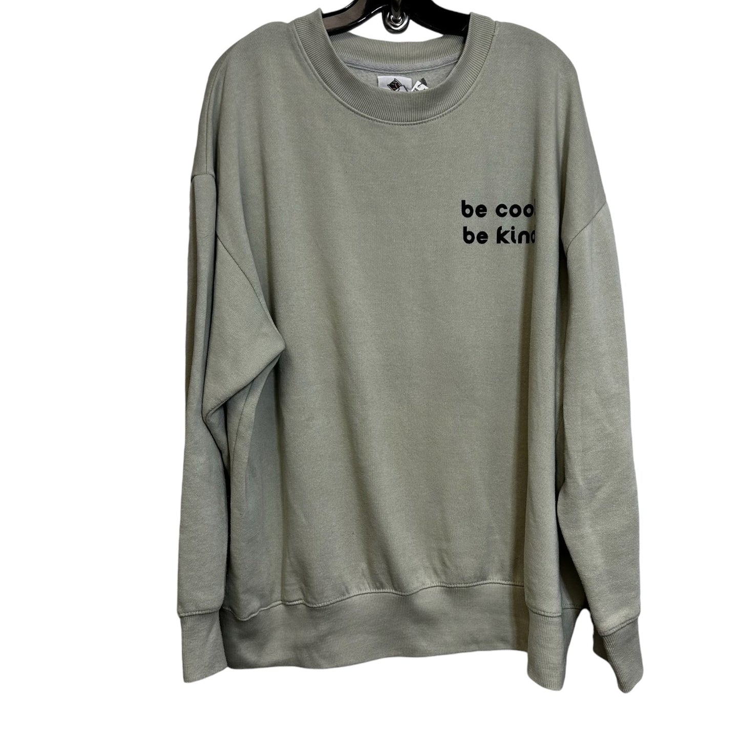 Sweatshirt Crewneck By Clothes Mentor In Tan, Size: L