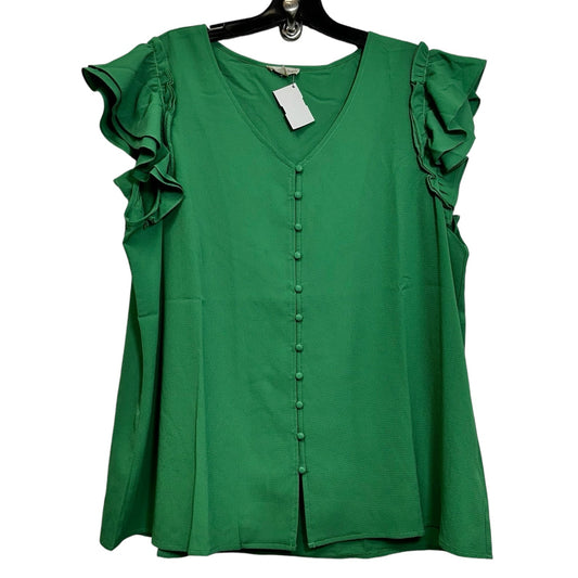 Top Sleeveless By Clothes Mentor In Green, Size: Xl