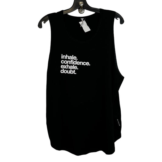 Top Sleeveless By Clothes Mentor In Black, Size: L