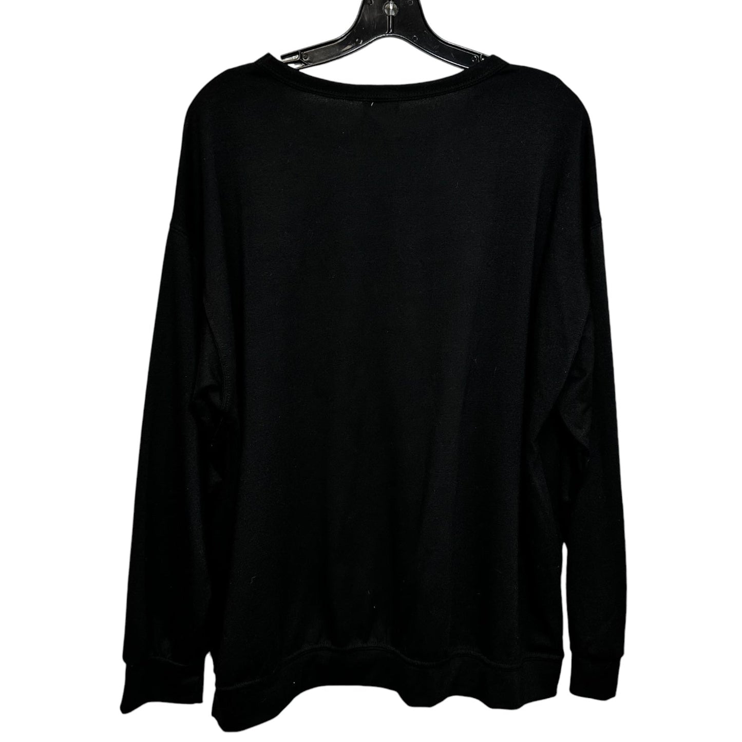 Sweatshirt Crewneck By Clothes Mentor In Black, Size: L