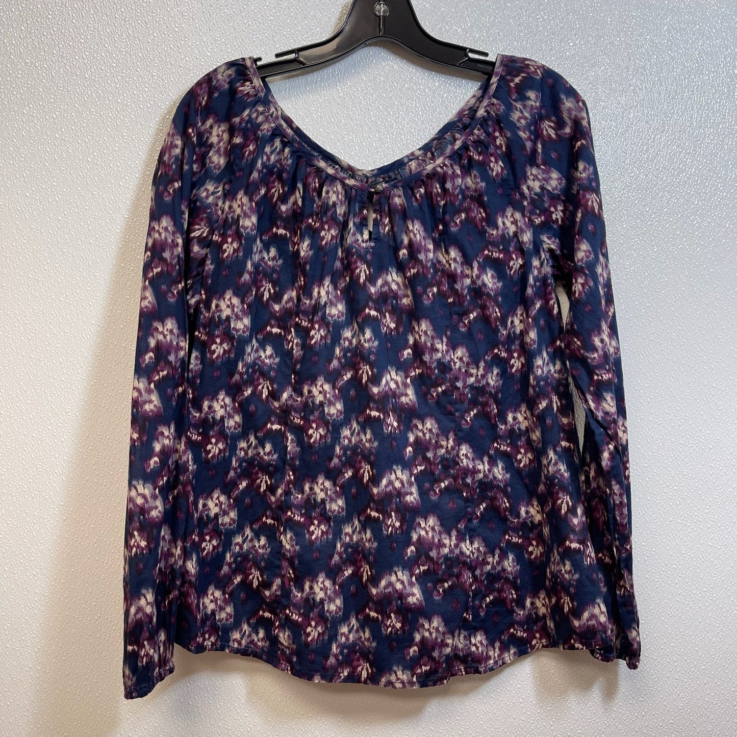 Top Long Sleeve By Lucky Brand O In Print, Size: S