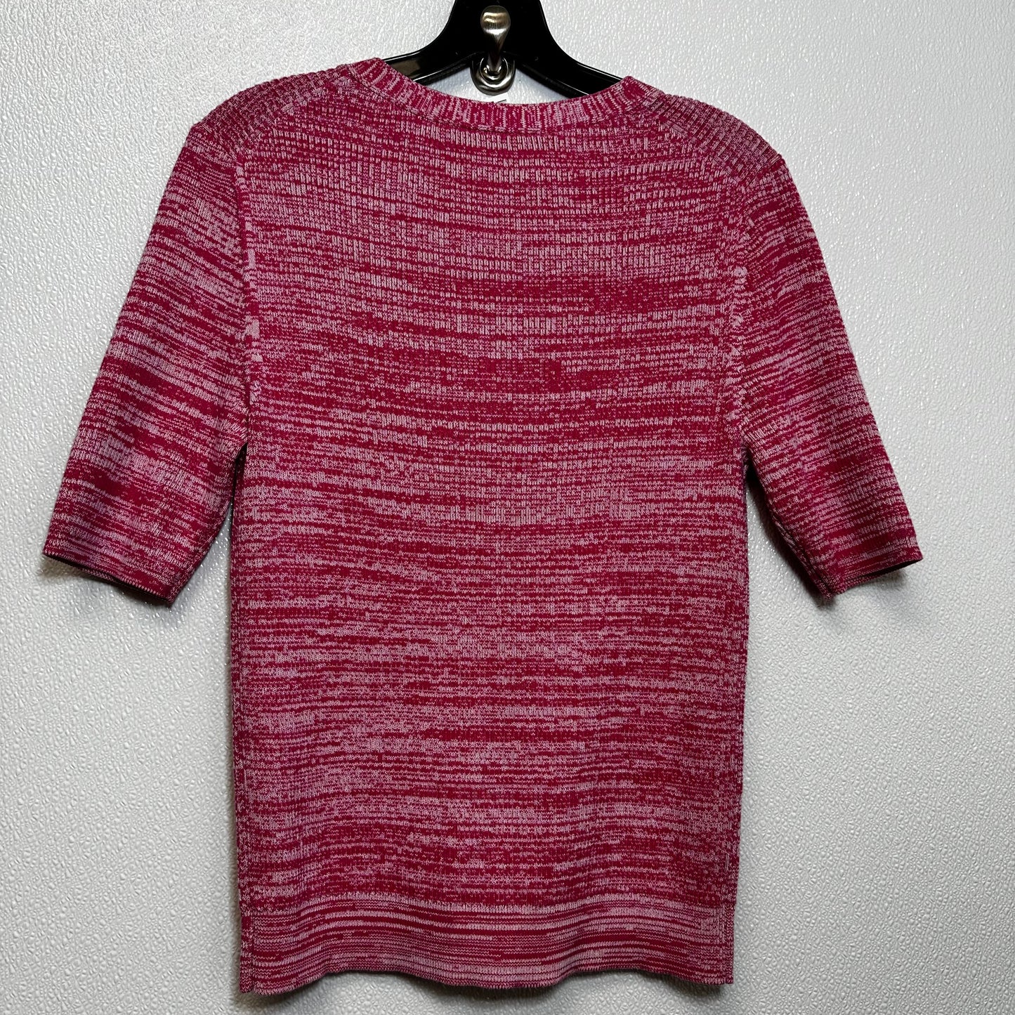 Pink Sweater Short Sleeve Loft O, Size M