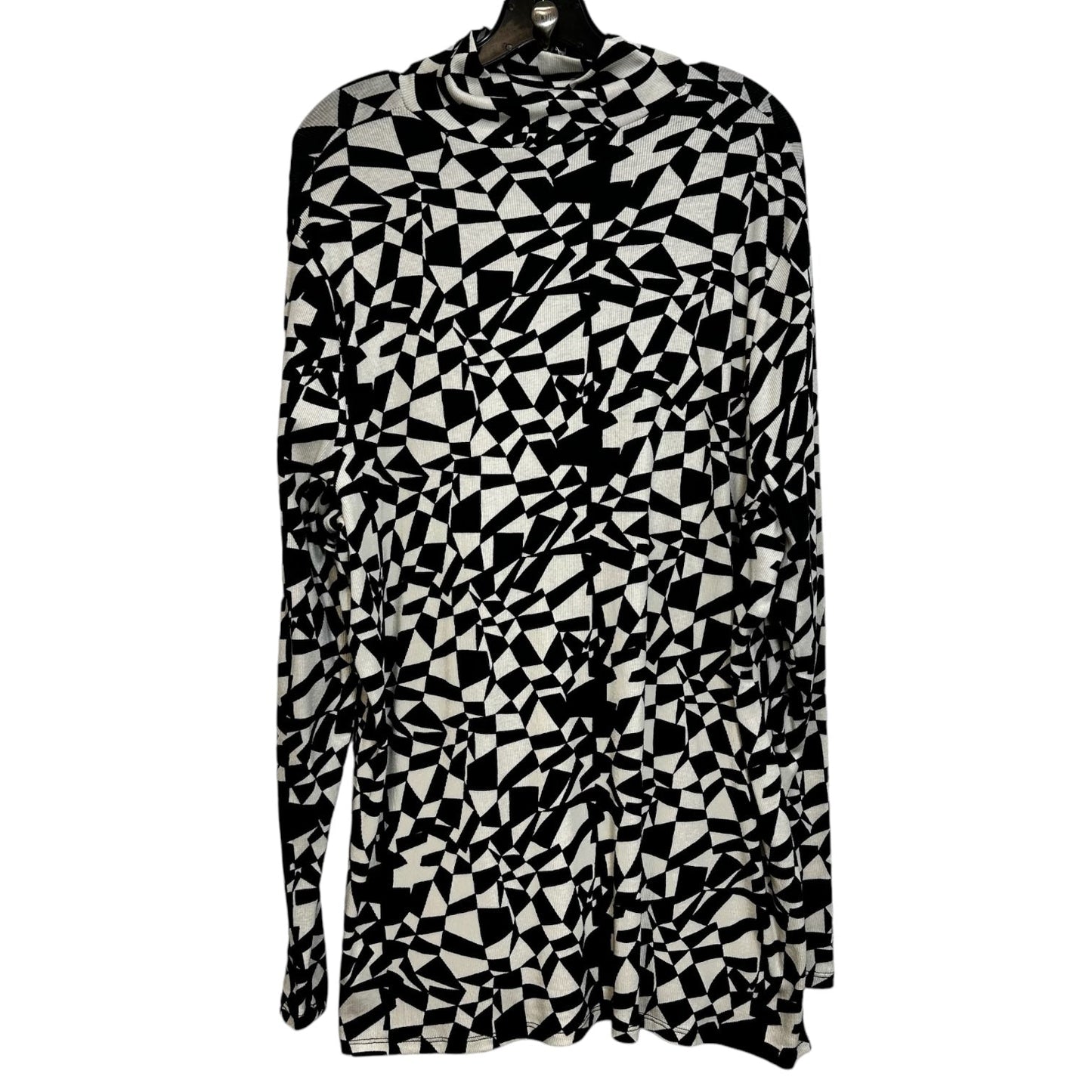 Top Long Sleeve By Ava & Viv In Print, Size: 2x