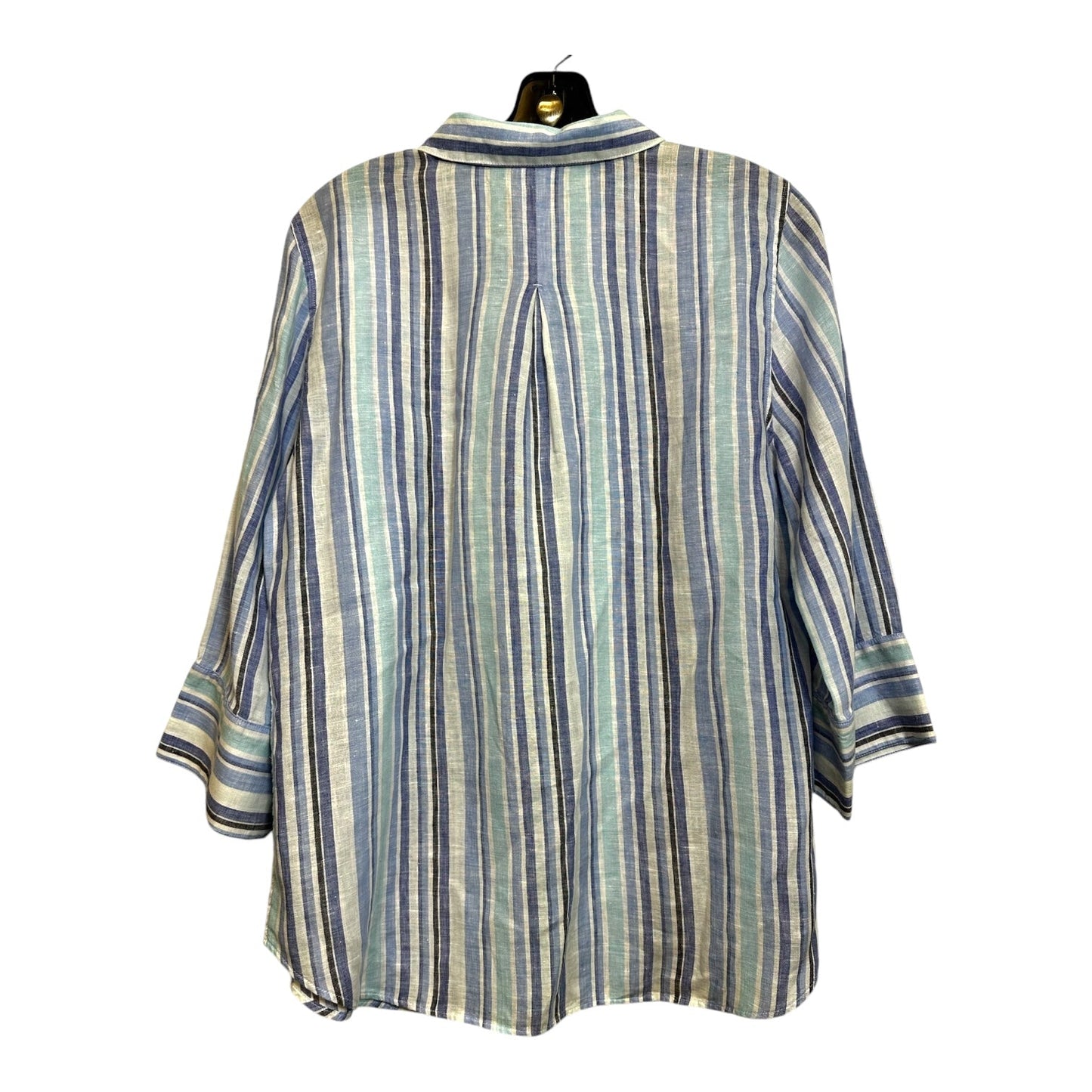 Blouse 3/4 Sleeve By Chicos O In Striped, Size: S