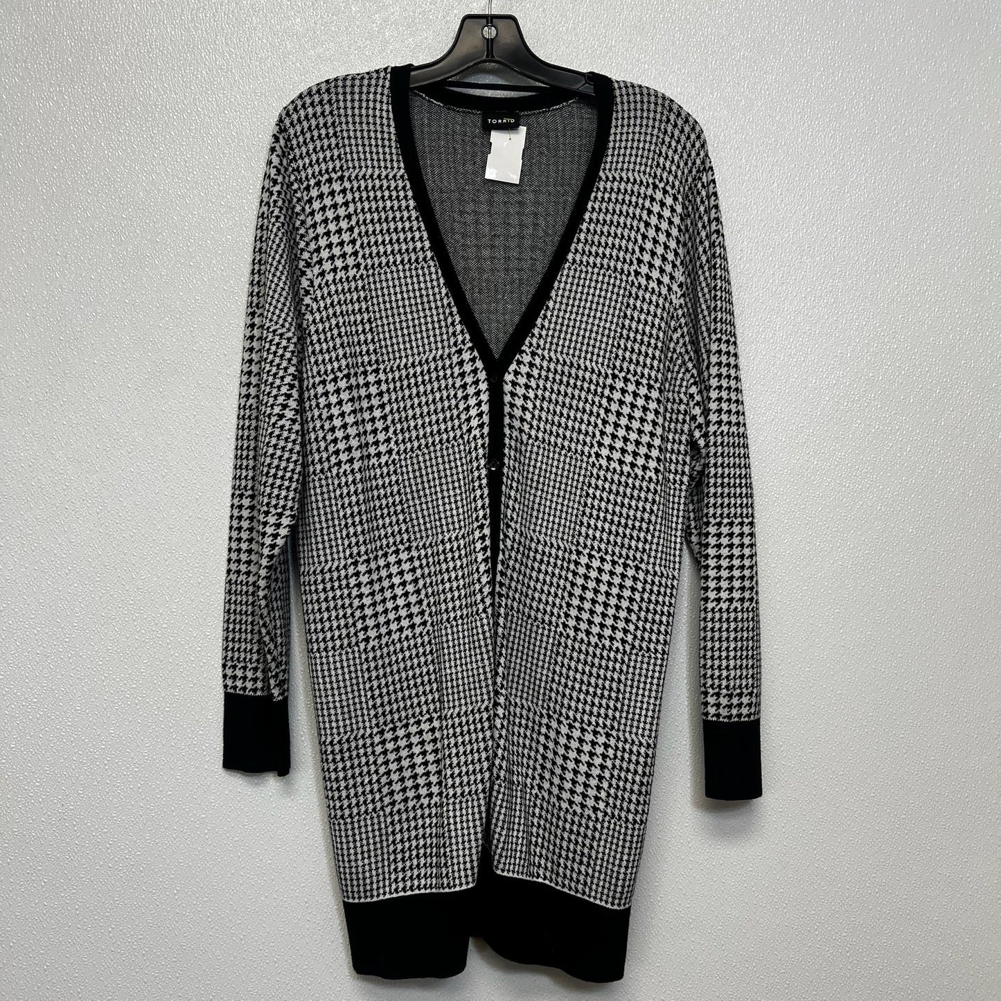 Cardigan By Torrid In Houndstooth, Size: 2x