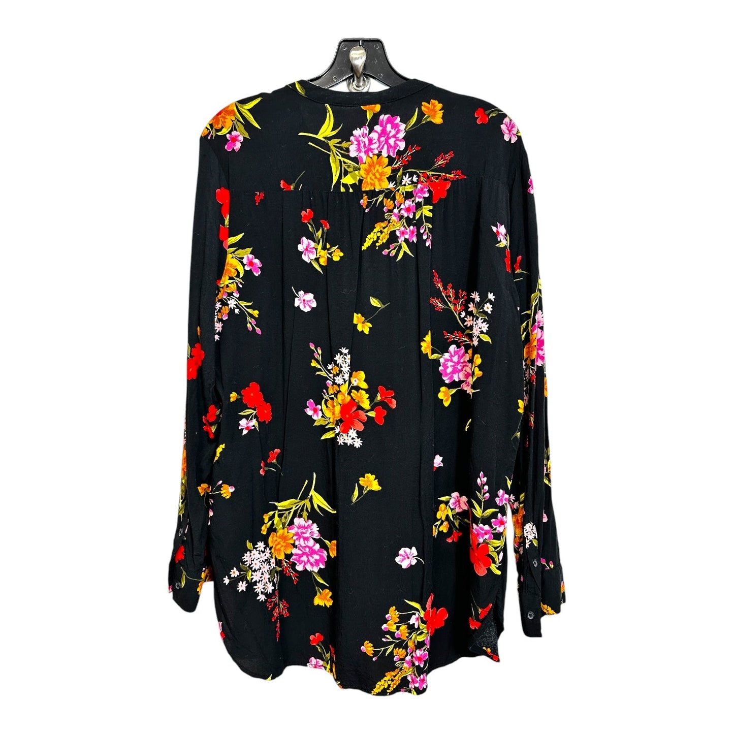 Top Long Sleeve By Old Navy In Floral, Size: 1x